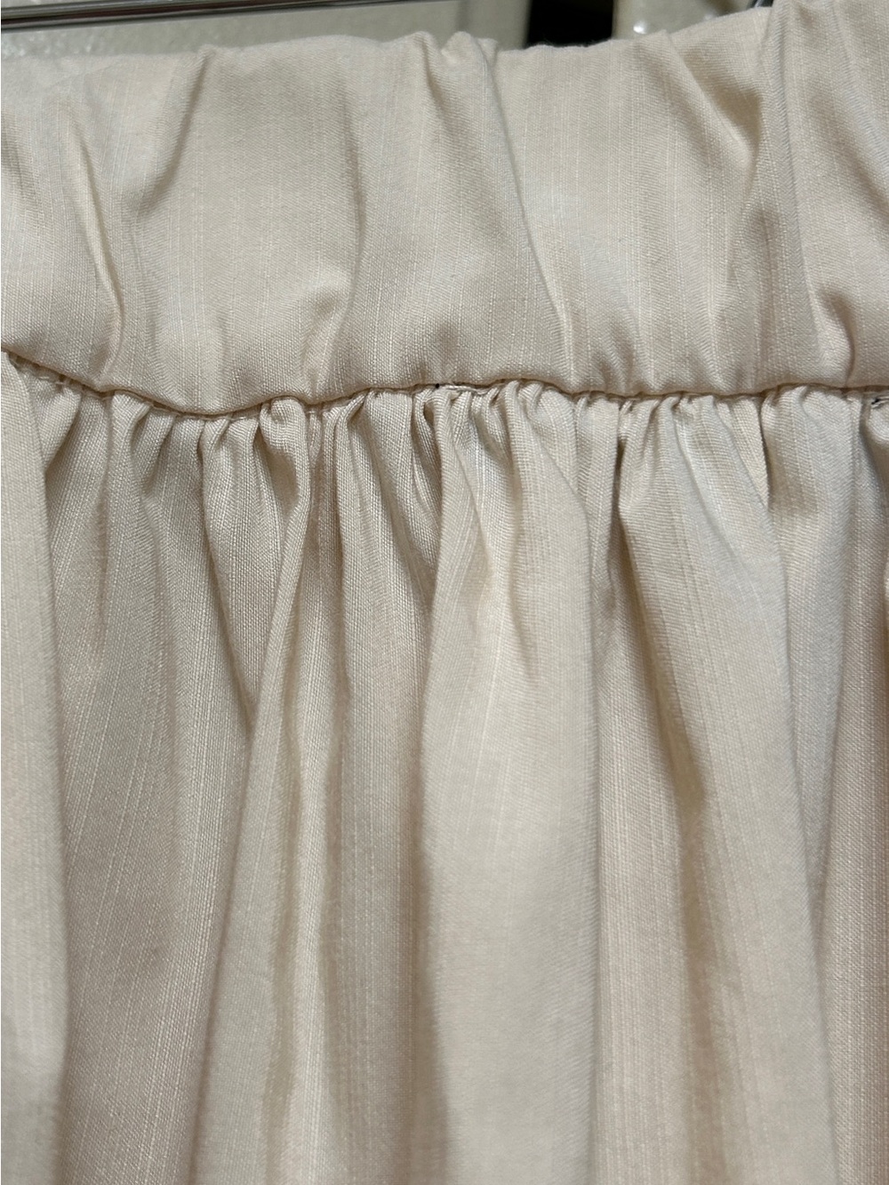 NWT Eloquii Cream Maxi Skirt with Gathered Waist size 26 - Picture 4 of 8